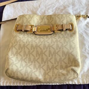 Michael Kors Tan Crossbody Bag with Gold Hardware